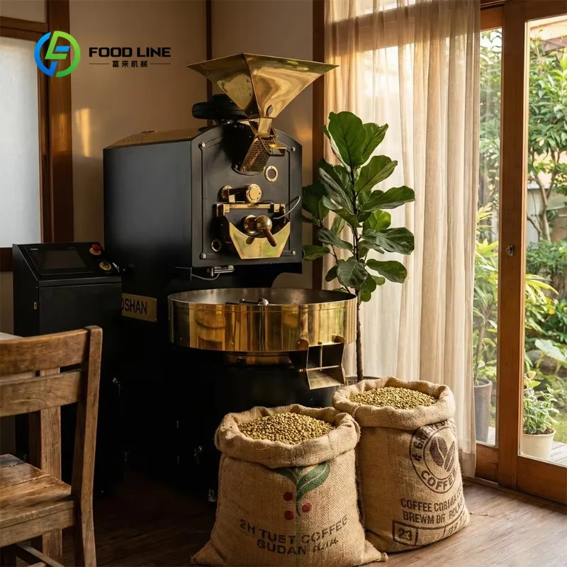 Customized Factory Sample Tostadora De Cafe Industrial Commercial 6Kg 10Kg 12Kg Coffee Bean Roasting Coffee Roaster Machine view 3