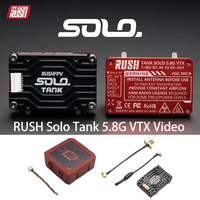 RUSH Solo Tank 5.8G VTX Video Transmitter CNC shell 1.6W High Power Built-in Microphone Heat Dissipation Structure For RC FPV