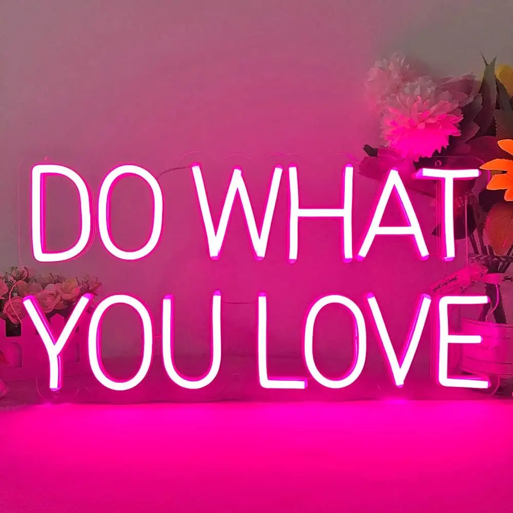

Do What You Love Neon Signs светодиодный Neon светильник Sign светильник Up Neon Signs for Wall Decor, спальня, Gameroom, вечерние, день рождения, Gifts