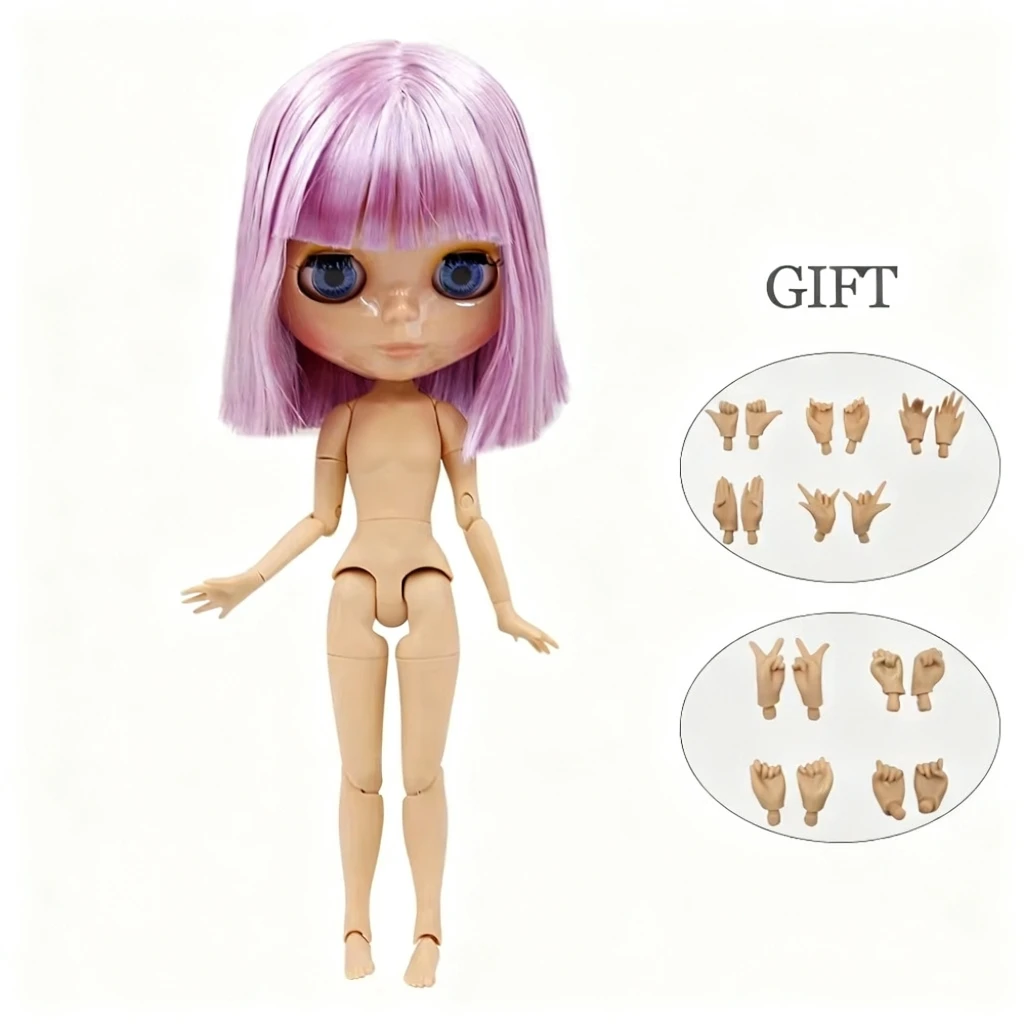 ICY DBS blythe doll joint body capelli corti e pelle abbronzata viso lucido viso opaco nero prezzo speciale ghiacciato Licca toy girl gift