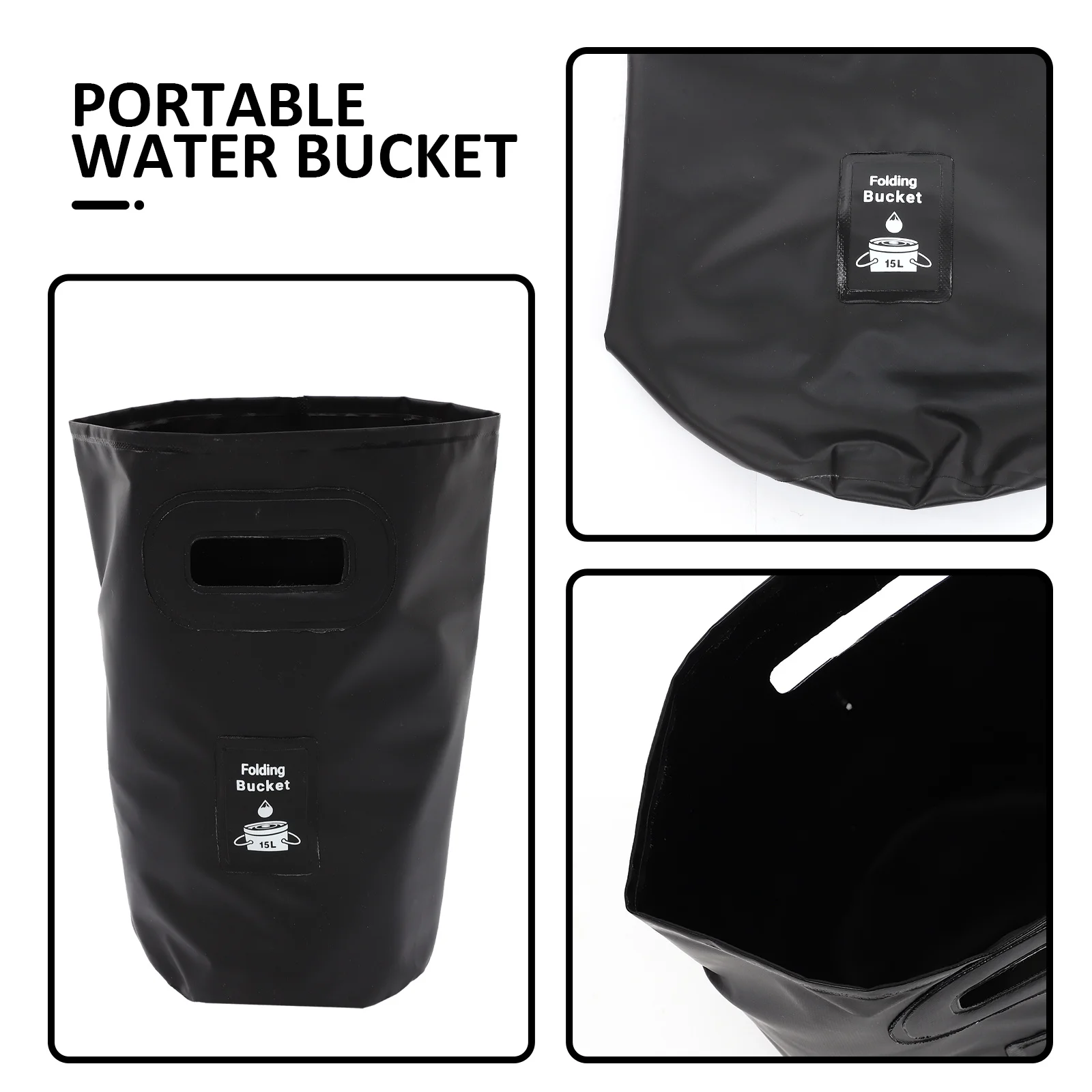 

Portable Foldable Water Bucket Camping Fishing Bucket Collapsible Water Bag Large Capacity Outdoor Container Easy Carry