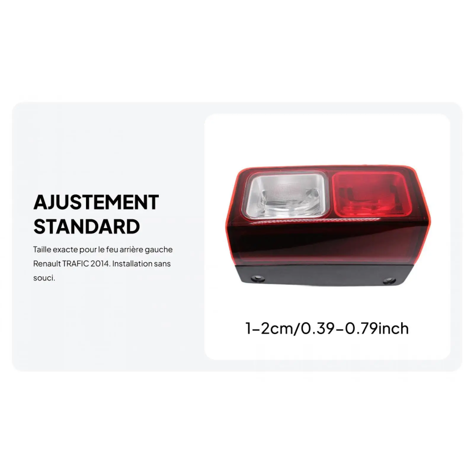 

Rear Lighting Assembly Red Plastic Automotive Tail Lamp Replacement for Fiat Talento Renault Trafic III 2014 Cars