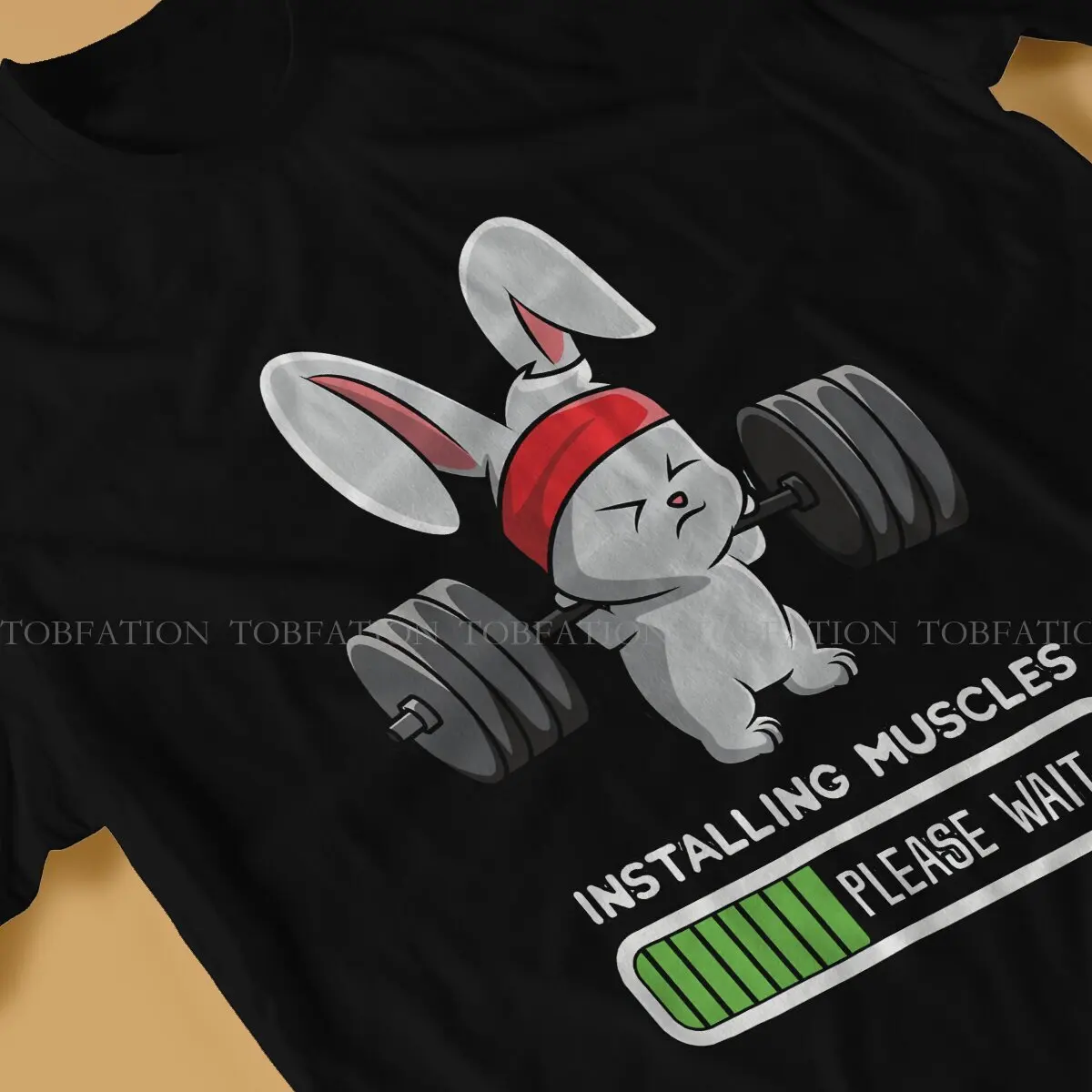 Buns Of Steel Bunny Fitness Gym Workout Installing Muscles Tshirt Classic Men Graphic Teenager Tees Tops Loose Cotton T Shirt