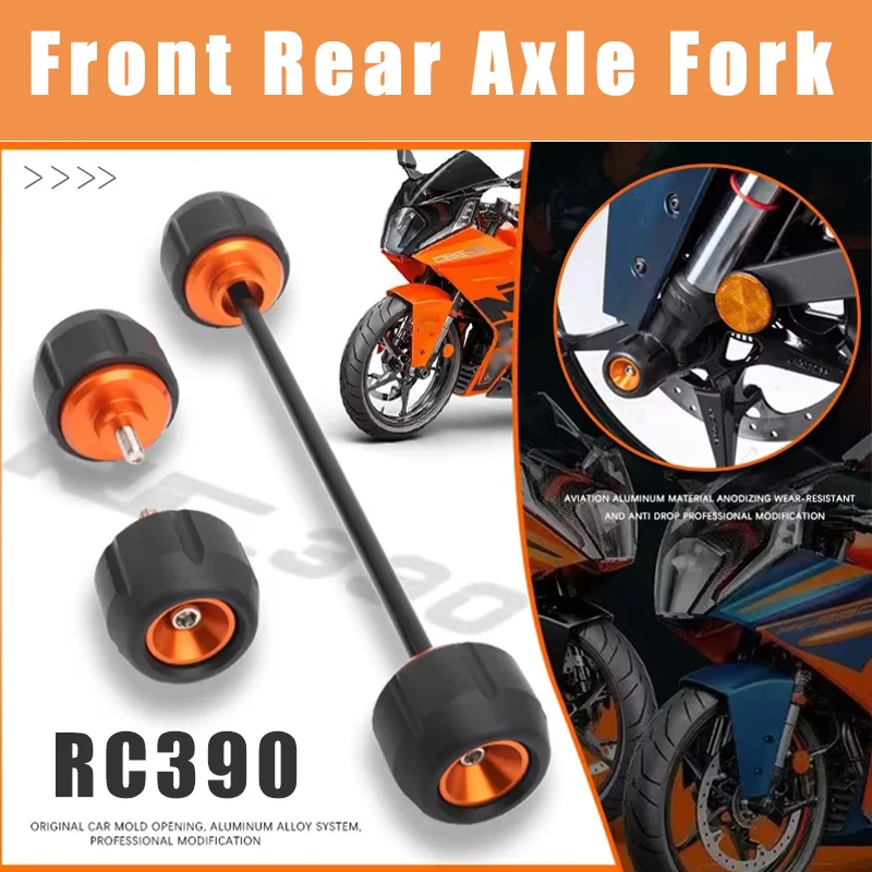 Motorcycle Accessories Front Rear Axle Fork Crash Sliders Wheel Protector For DUKE390 2024 2025 RC390 2022 2023 DUKE RC 390