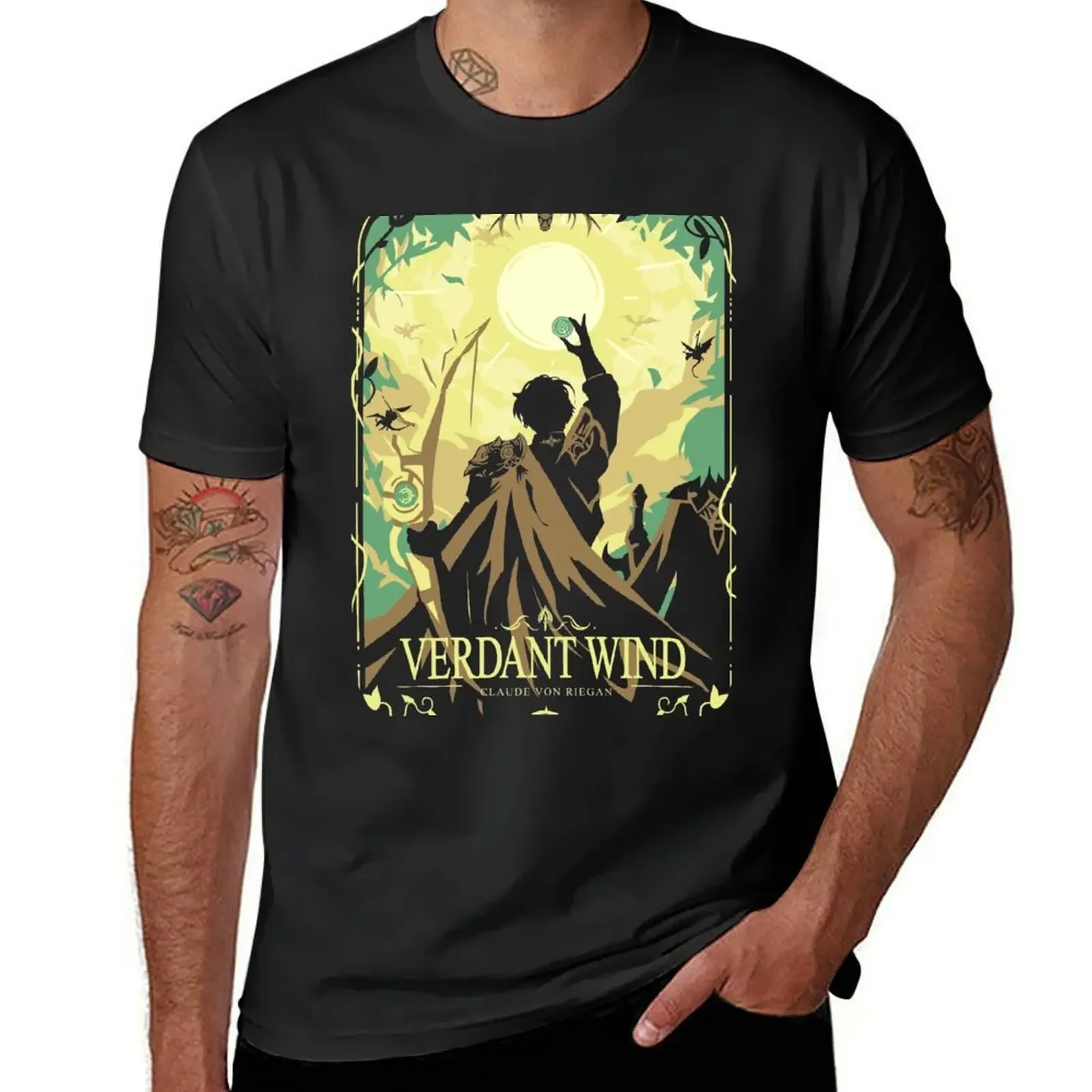 Verdant Wind T-Shirt summer tops oversized for a boy mens t shirt graphic