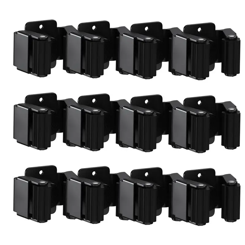 AA94-12PCS Broom And Mop Holder, Heavy Duty Garden Tool Organizer Rack Rake And Shovel Handle, Stainless Steel Mop Hanger