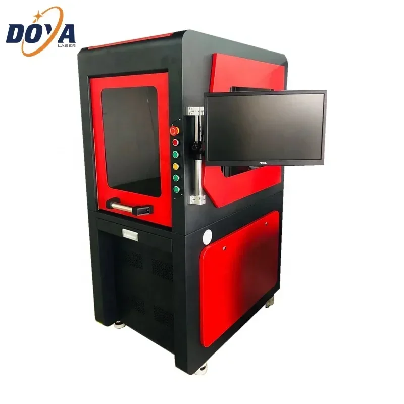 Full Covered Enclosed Optical Fiber Laser Marking Engraving Machine