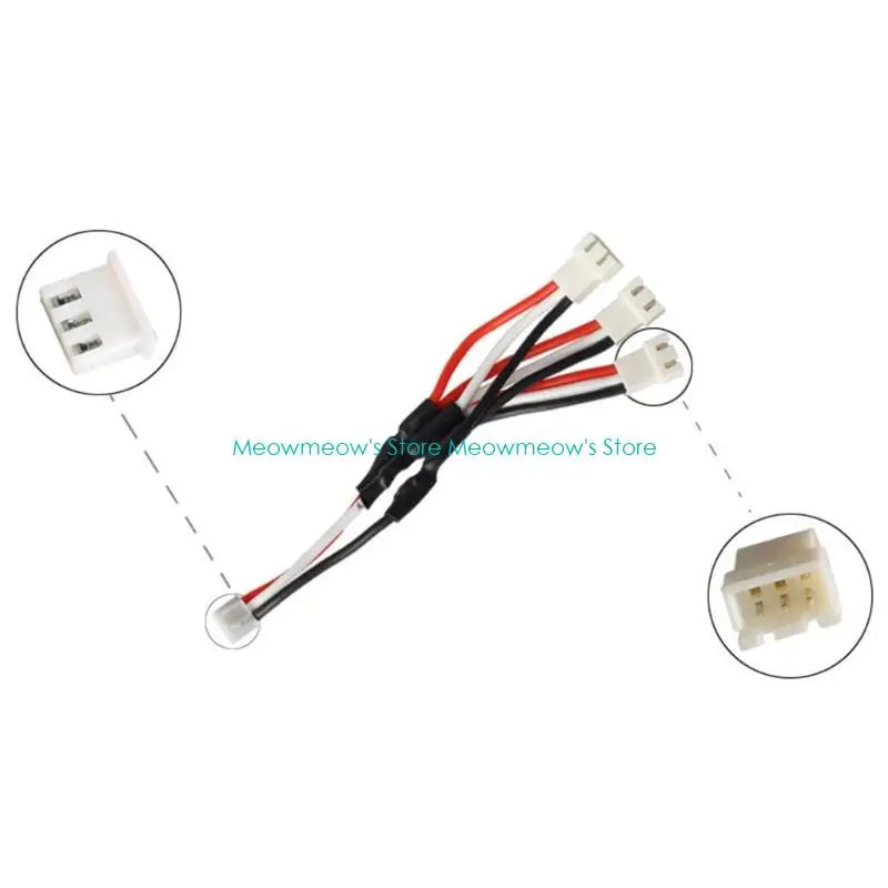 W91A درجة حرارة عالية من السيليكون 24AWG كابلات 3Pin لمحول البطارية 18650