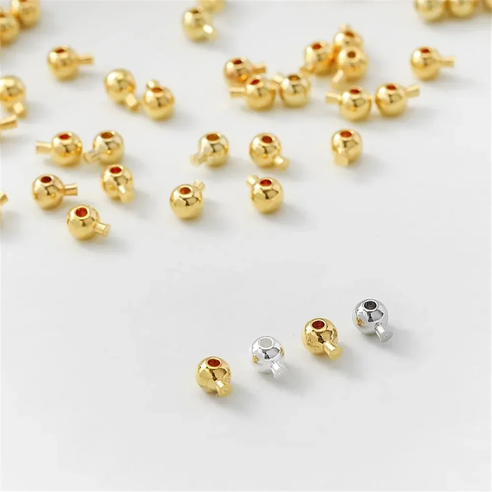 14K Gold-plated Circular Positioning Buckle Accessories Handmade DIY Bracelet Ending Clip Buckle Necklace Accessory Material