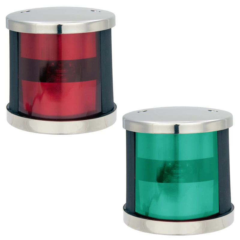 FOR Pair Boat LED Navigation Lights Marine Red & Green Sailing Signal Lights 12V IP65 larboard starboard light