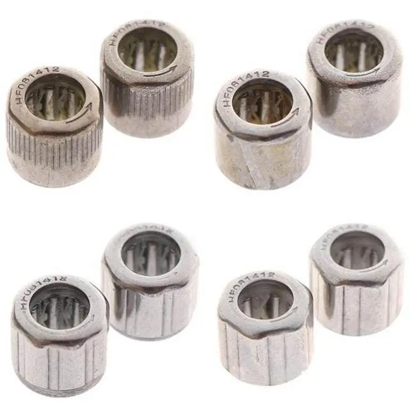 100pcs One Way Clutch Needle roller Bearing HF081412 8x14x12mm Outer ring octagon Outer hexagonal Smooth surface Outer knurled