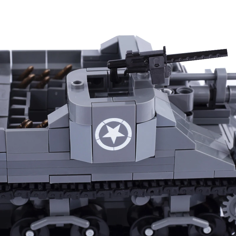 World War 2 Japanese Tank Soldier Figures Building Blocks Military 94-type Armored Vehicle Parts Army Mini Bricks Toys Kid Gun