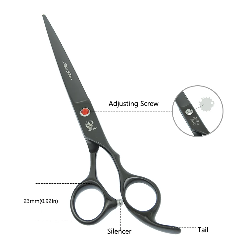 7 inch Meisha Dog Grooming Scissors Straight Curved Cutting Fur Shears Thinning Clipper Pet Groomer Shear Animal Supplies B0028A