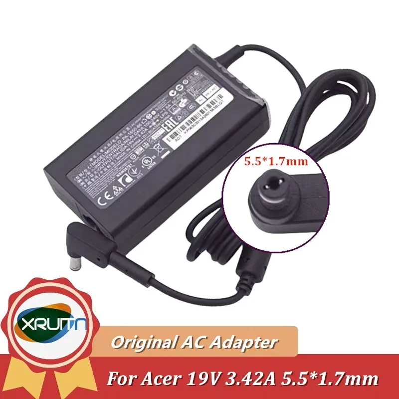 

For Acer Nitro 5 AN515-31 Laptop Charger Genuine Power Supply AC Adapter 19V 3.42A 65W 5.5*1.7mm PA-1650-69 PA-1650-86 ADP-65JH