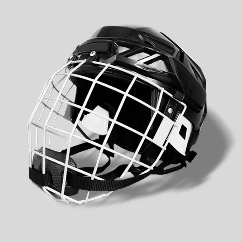 

Защитное снаряжение для хоккея на роликах, шлем для хоккея с шайбой, профессиональный хоккей с шайбой, вратарь, защита для земного хоккея, безопасный, прочный, удобный