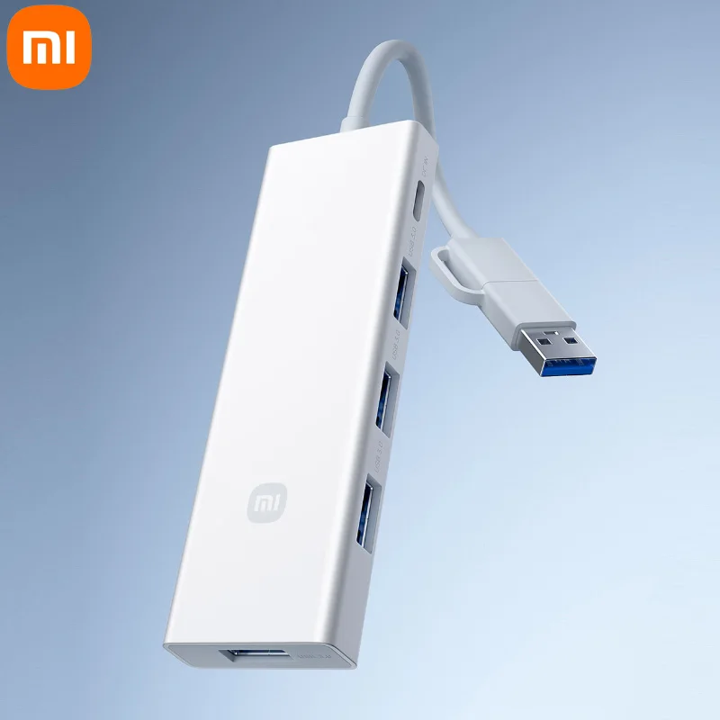 Xiaomi 4 in 1 Dual Head Splitter Type-C USB-A Extender Hub Docking Station USB 3.0 Adapter OTG For Macbook Computer Notebook