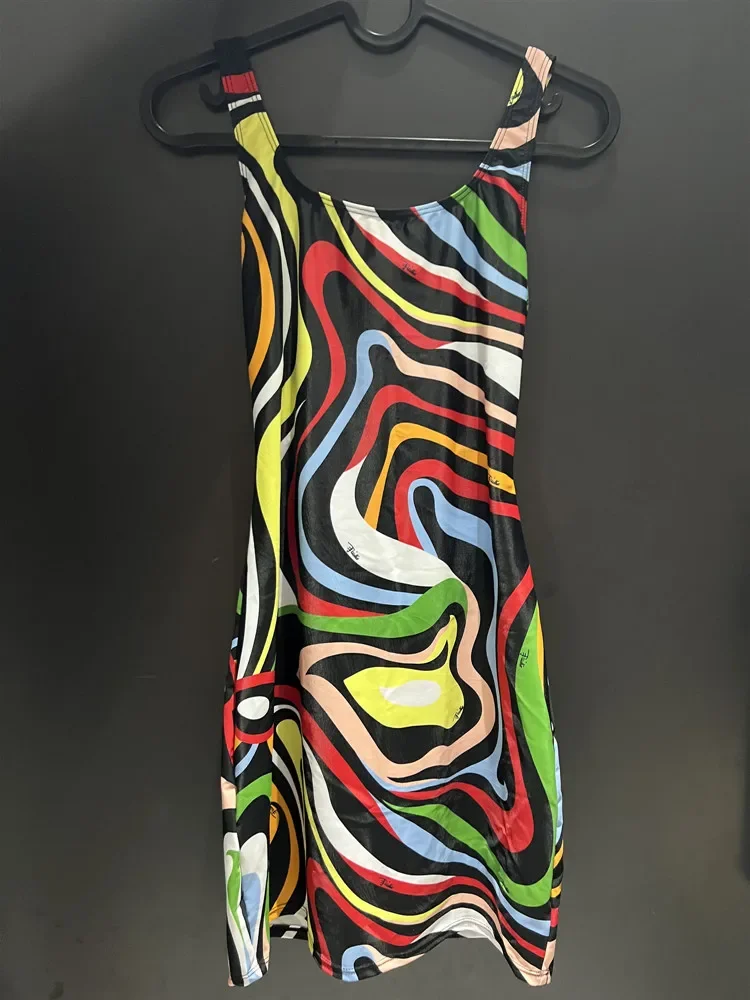 Damski dwuczęściowy strój kąpielowy bikini w paski z geometrycznym wzorem, jednoczęściowy strój kąpielowy