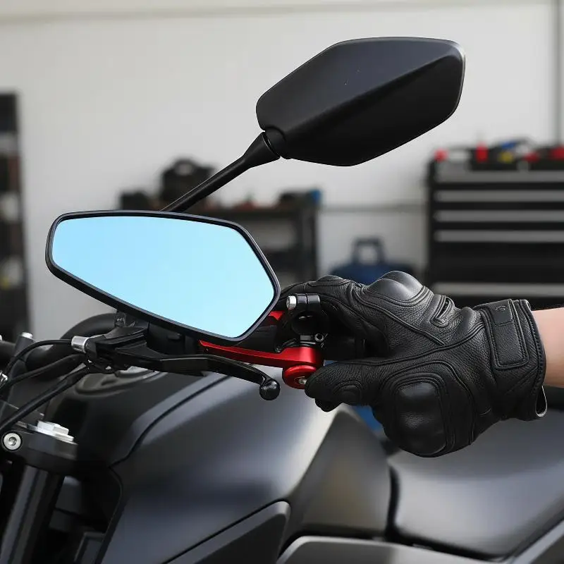 

1 Pair Universal Scooter Rearview Mirrors Premium Aluminum Alloy Adjustable Fit for Most Motorcycles Mopeds E-bikes