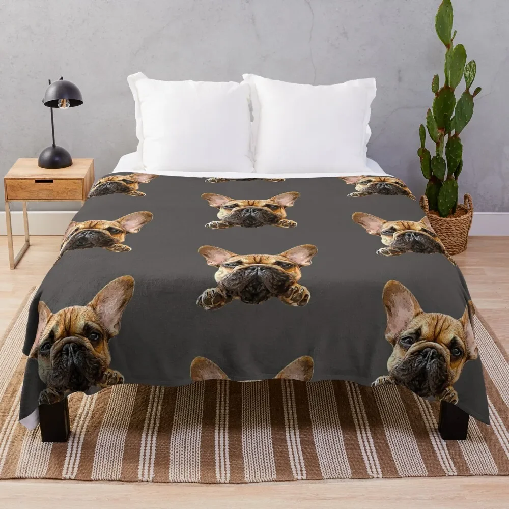

French Bulldog Frenchie Cuteness Throw Blanket Cozy Throw Blanket Birthday Gift for Him Her