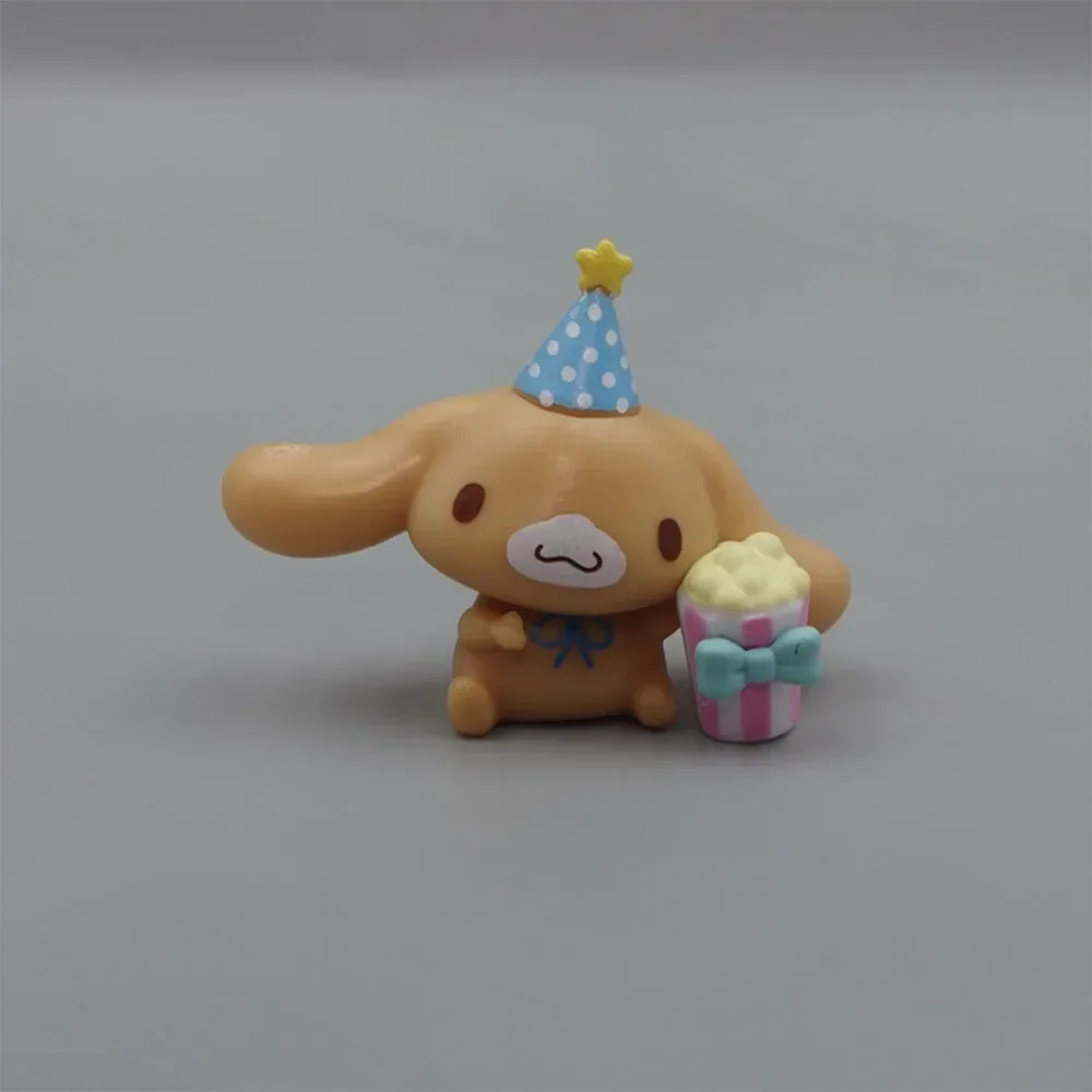 Gâteau d'anniversaire Cinnamoroll pour enfants, figurine d'anime Sanurgente, jouets Kawaii, cadeaux de décoration, fête d'anniversaire, cadeau de Noël