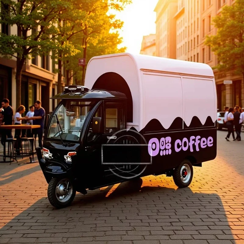 Dining car stall snack car mobile milk tea coffee car stall electric tricycle scenic spot