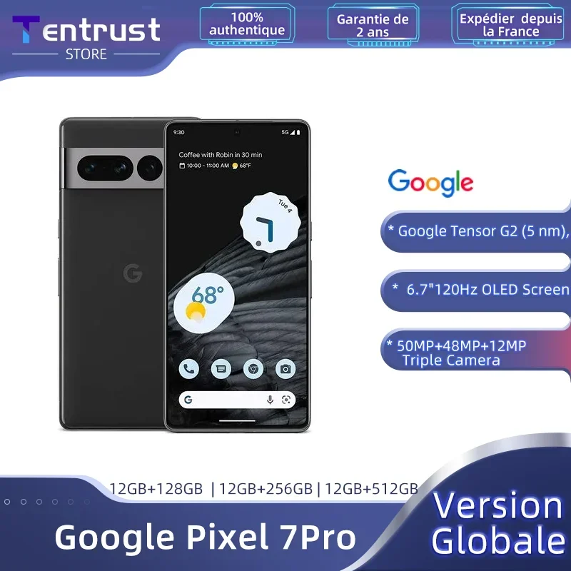 Google Pixel 7 Pro 5G Smartphone 12GB RAM 128GB/256GB ROM 6.7