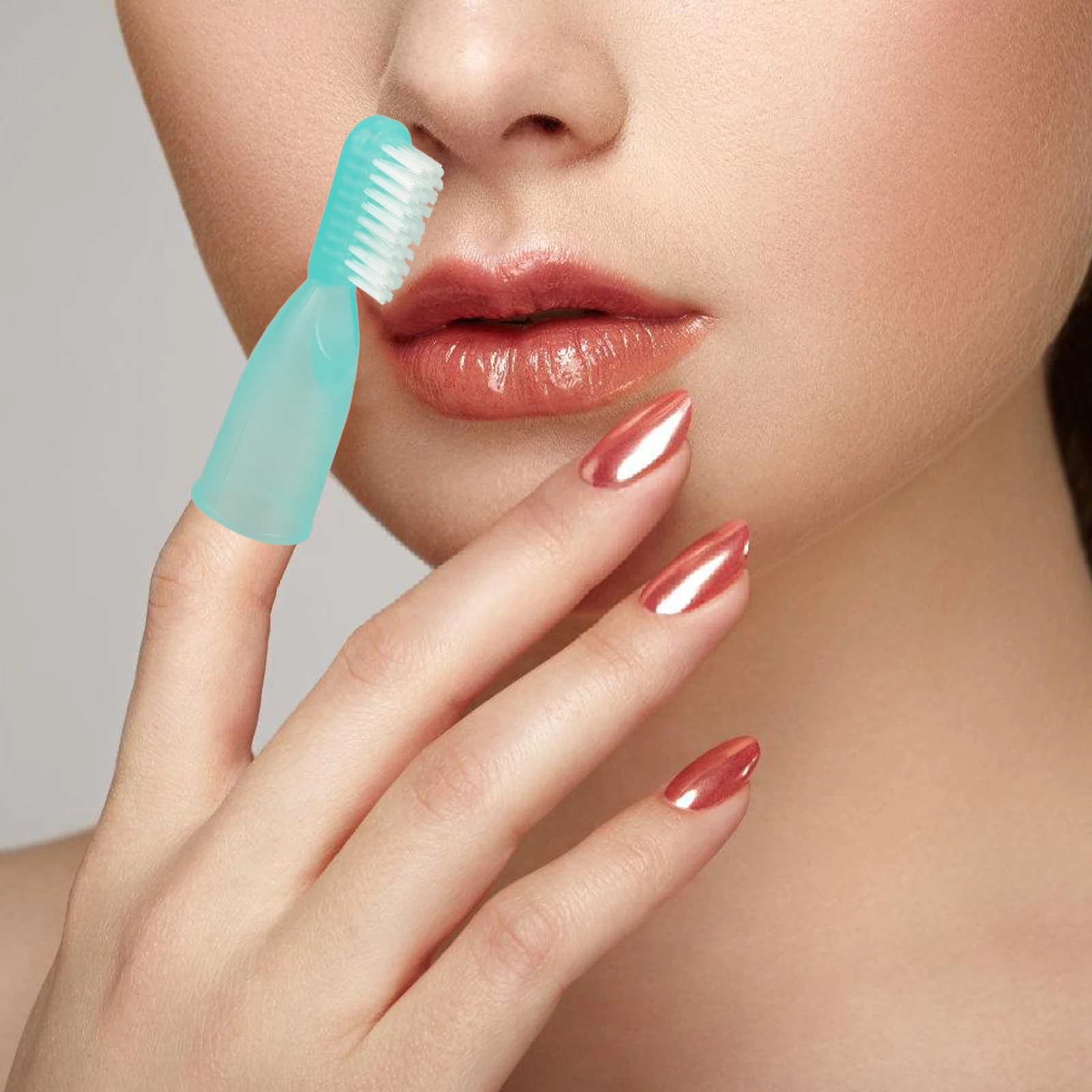 

20Pcs Finger Cover Mini Toothbrush Short Handle Prison Teeth Brush Portable Oral Cleaning Brush Wear-Resistant Small Travel