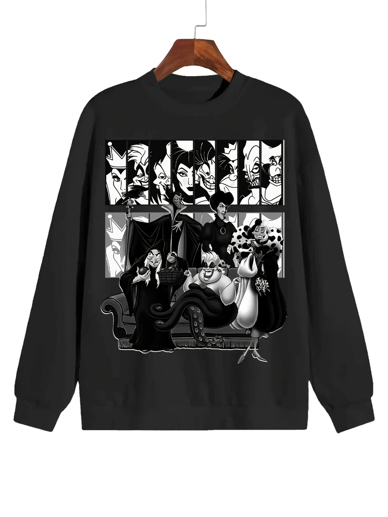 Sudaderas oficiales con diseño de Bella Durmiente de Disney, Aurora y Príncipe Philip, sudaderas con capucha Retro en blanco y negro para parejas, hombres y mujeres
