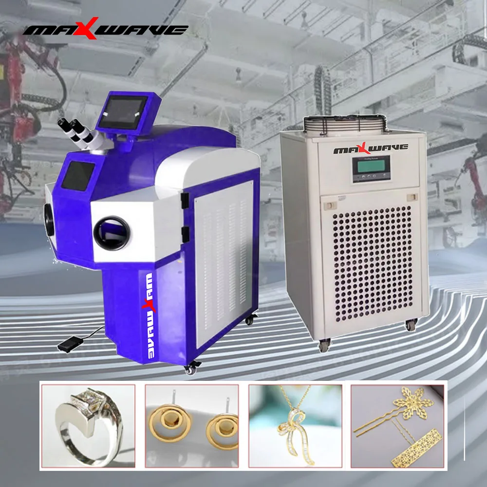 

Maxwave QCW Fiber Laser Welding Machine Jewelry Spot Welding Machine 200W 100W YAG Jewelry Welding Machine Gold Silver Laser