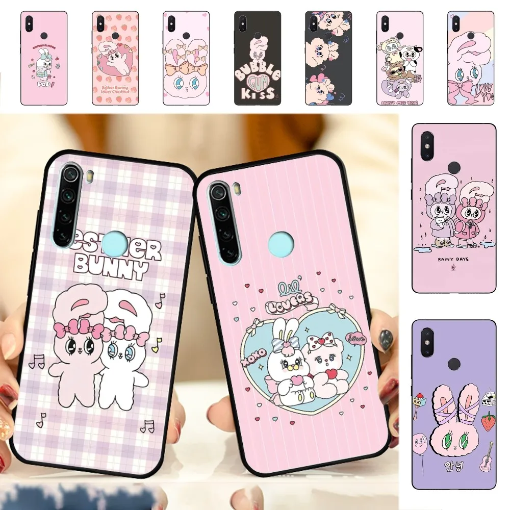 E-Esther B-Bunny Phone Case For Redmi Note 4 X 5 A 6 7 8 T 9 9S 10 11 11S 11Epro Poco M3 pro