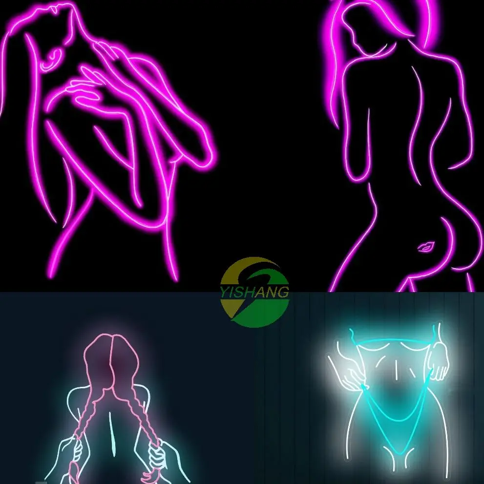 Women's Body Neon Lights Sexy Neon Lights Bedroom Wall Decoration Bar KTV Neon Lights Customized Neon Lights Bottom Neon Lights