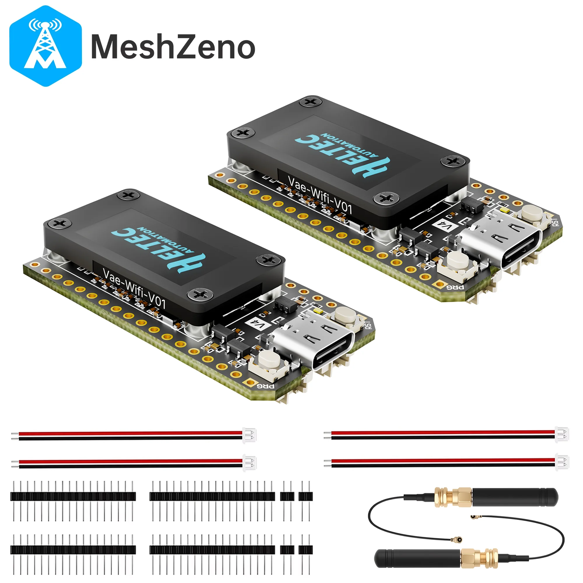 

2PCS Heltec V4 LoRa32 ESP32-S3 SX1262 LoRaWAN 868MHz Development Board With 0.96 Inch OLED WiFi & BLE Mesh Network for IoT