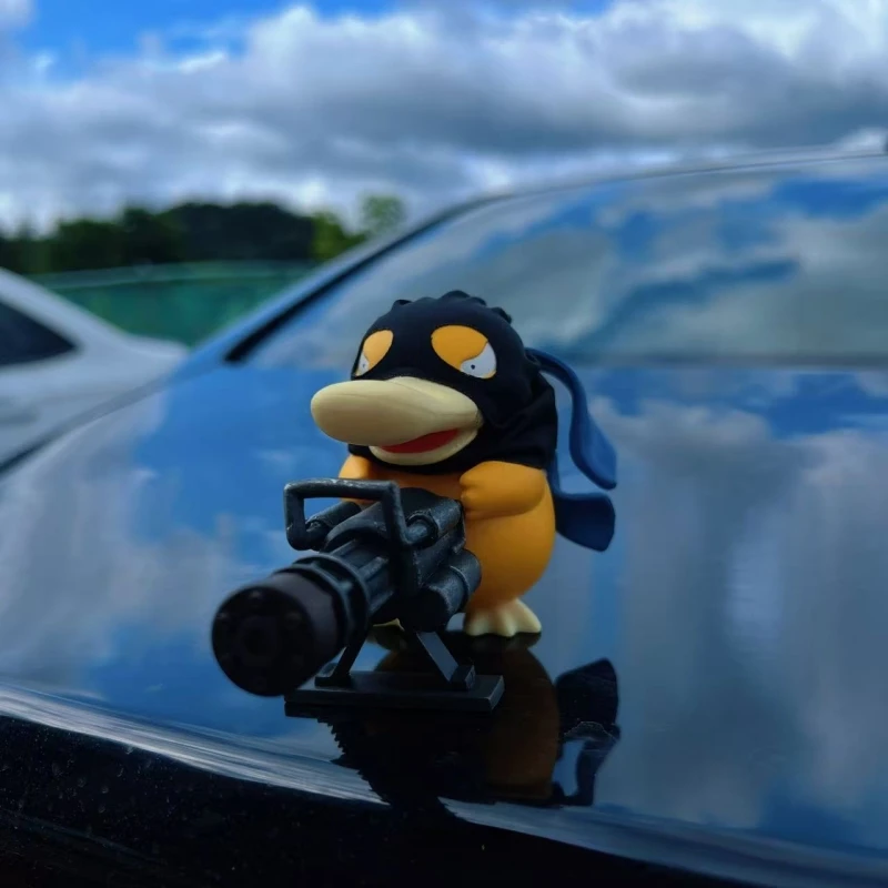 

Hot Sale Pokemon Serie Psyduck Gatling Gun Figure Toys Cute Duck Collection Creative Models Anime Peripheral Ornaments Boy Gifts