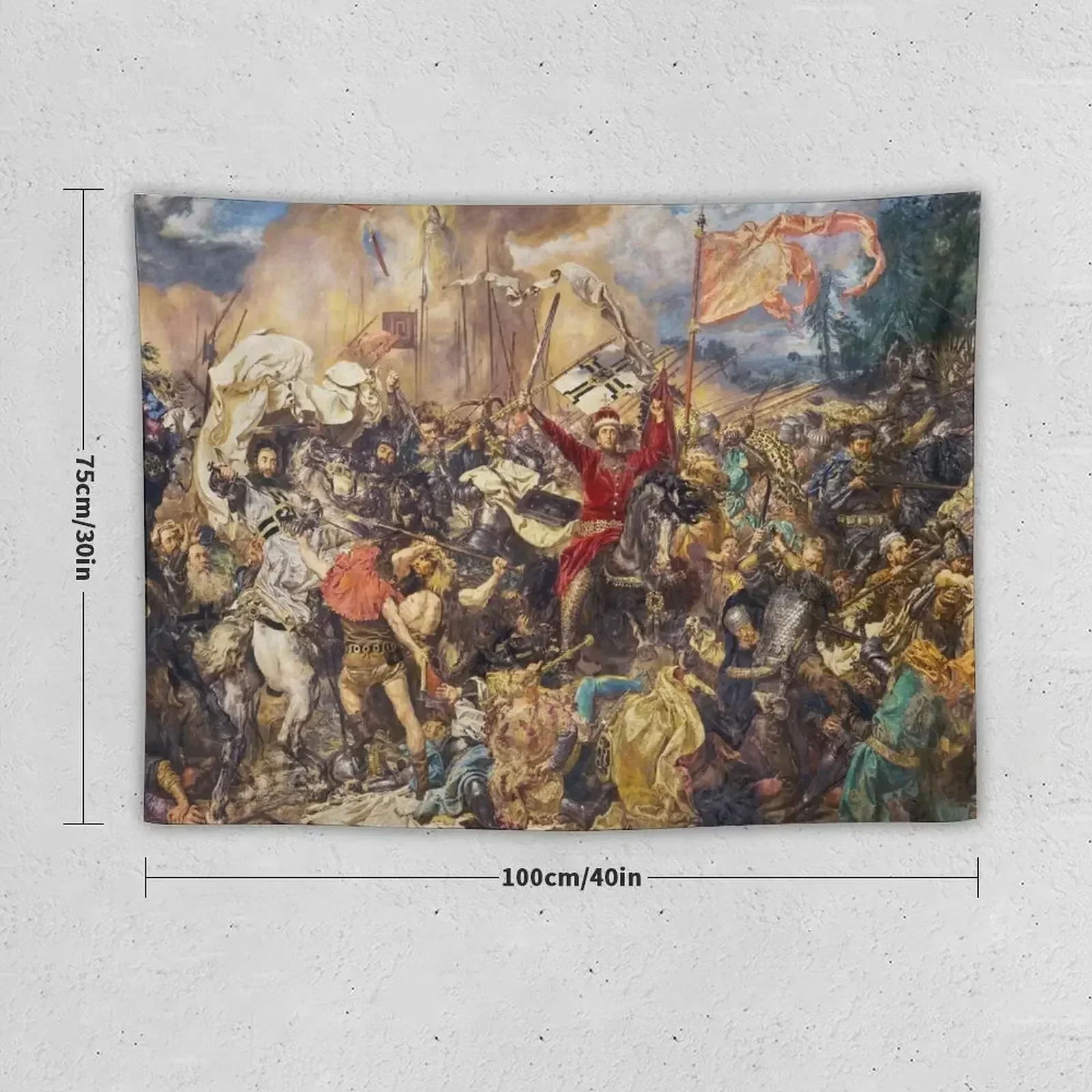 The Battle of Grunwald by Jan Matejko Tapestry Decor Home Room Decorations Aesthetic Tapestry