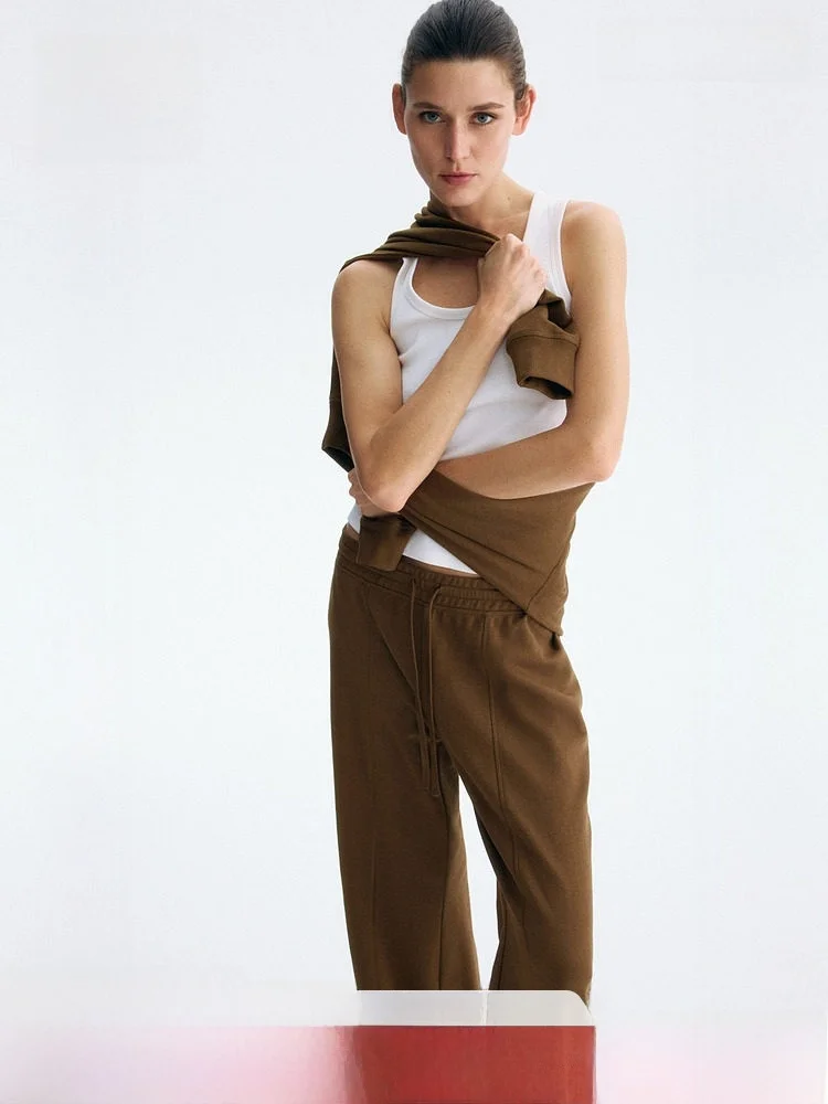 

Женские широкие джоггеры H&M, весна 2026, свободный крой, на резинке, спортивные брюки для бега, длинные штаны, другие материалы