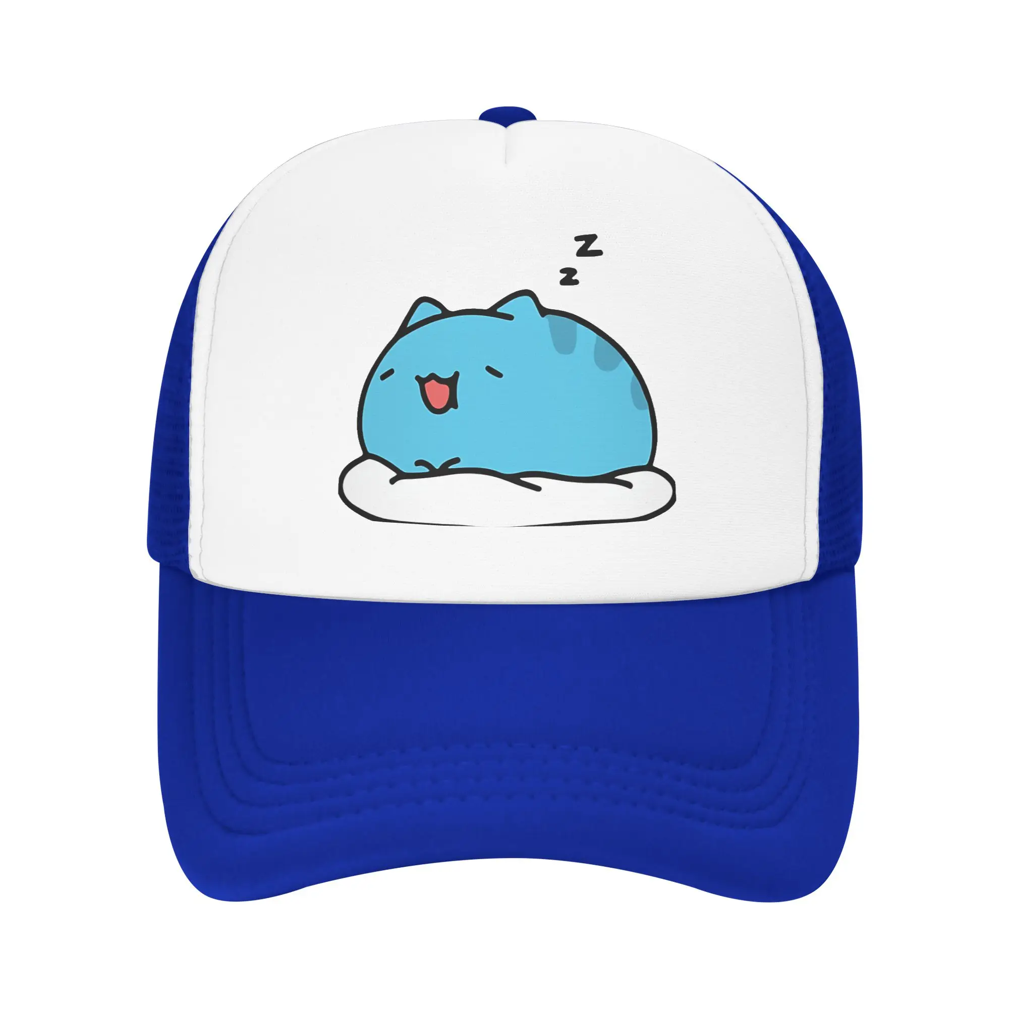 Adult Bugcat Capoo Sleeping Trucker Caps Mesh Baseball Caps Polyester  Hat Sun Hats Adjustable Sun Hats Spring