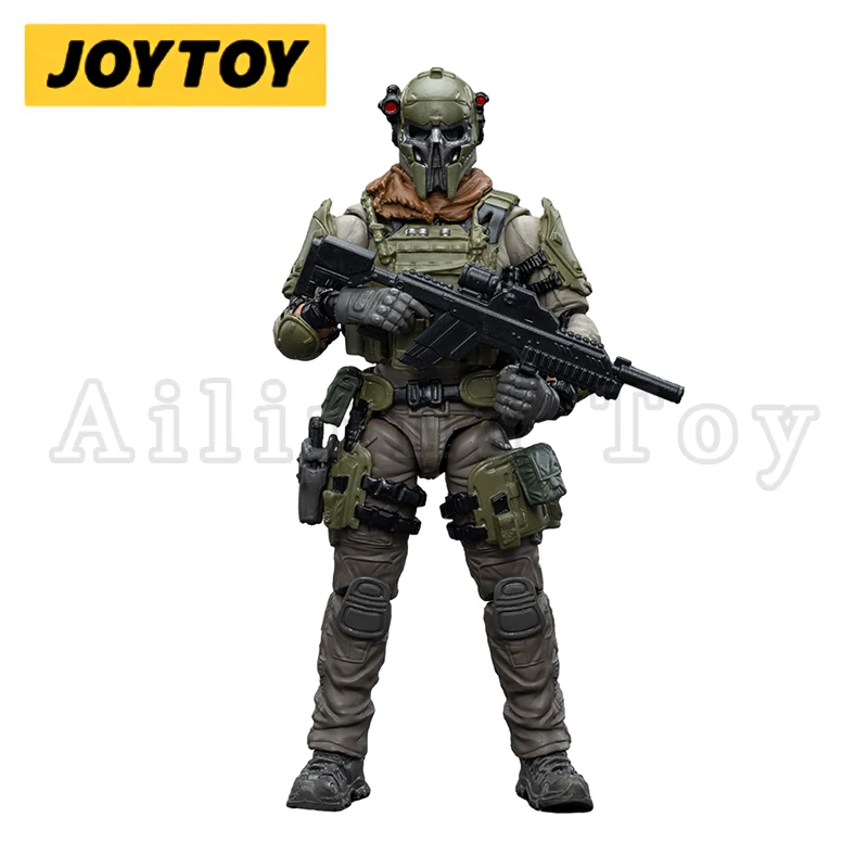 JOYTOY 1/18 Action Figure Pacote de promoção de construtor do exército anual 08-15 Modelo de coleção de anime