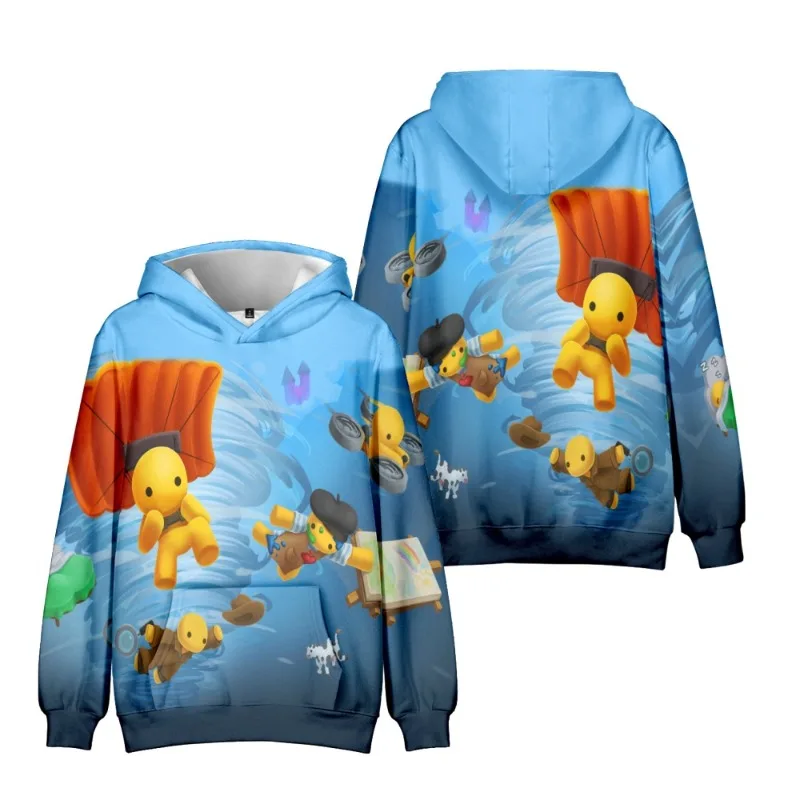 

Wobbly Lifes Figure Trendy 3D Printing Anime Peripheral Hooded Sweatshirt Hoodie for Boy and Girl Gifts Daily Necessities