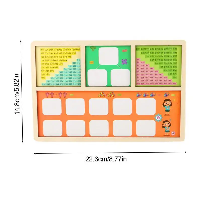 คณิตศาสตร์บล็อก Manipulatives กับคำถามกล่องการศึกษา Early Montessori การเรียนรู้การลบคูณคณิตศาสตร์ของเล่นสำหรับเด็ก