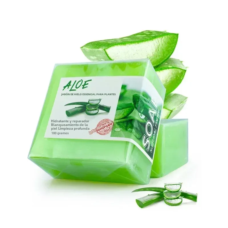 Jabón de ajenjo de seda de leche de cabra natural hecho a mano con aloe, ginseng, jengibre, papaya, fresa, limón, jabón natural para el rostro y el baño