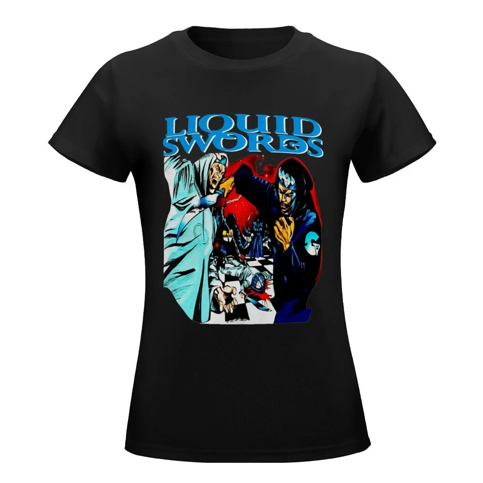 Liquid-Swords T-Shirt hippie clothes anime clothes tees graphics oversized t shirts for Women