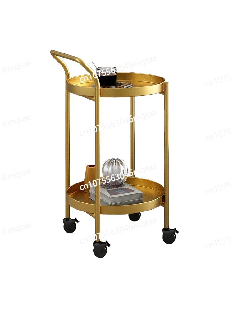 

Nordic Luxury Small Coffee Table Cart, Several Bedrooms Near The Living Room, Movable with Wheels, Several Balcony Sm