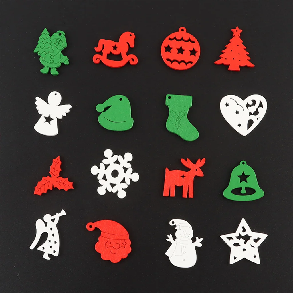Fotografia 4: (50 Peças/pacote) Decoração de 1,5-3,3 cm para Combinar e Criar Ambientes Festivos para Celebrar o Natal