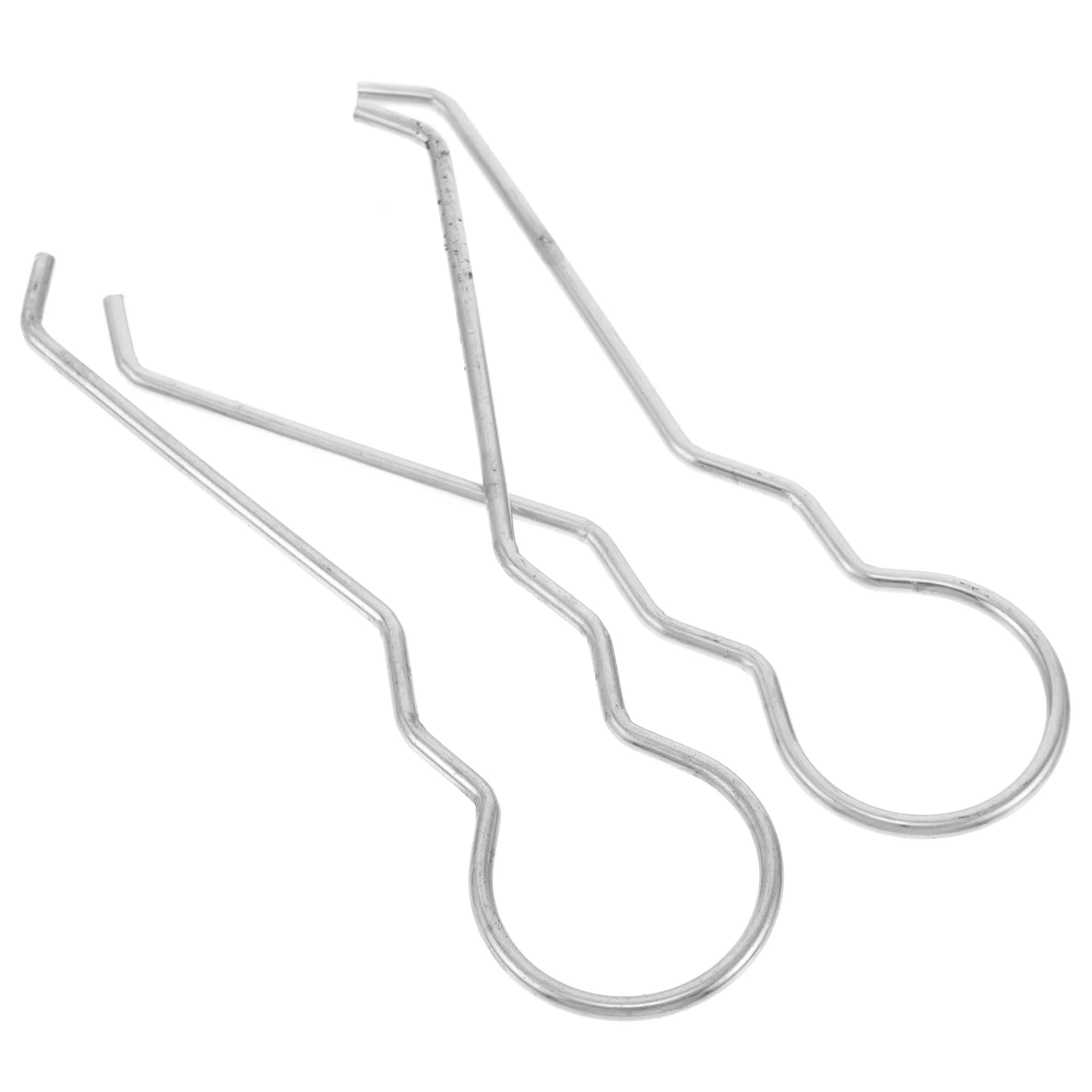 

2pcs Stainless Steel Bike Bicycle Repair Tool Heavy Duty Removal Hook For Mountain Road Cycling Drain Lifting Hook Chain Fixing