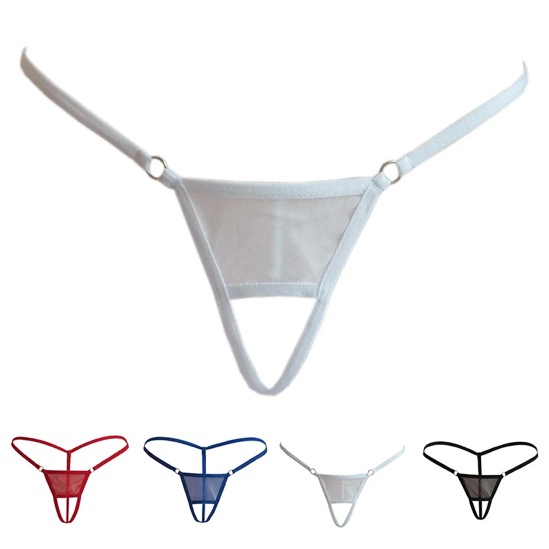 Sexy Men Gay Underwear Crotchless Jock Strap Thong Fashion Lingeries Low Rise Panties Sissy Underpants Hollow Thongs G-String