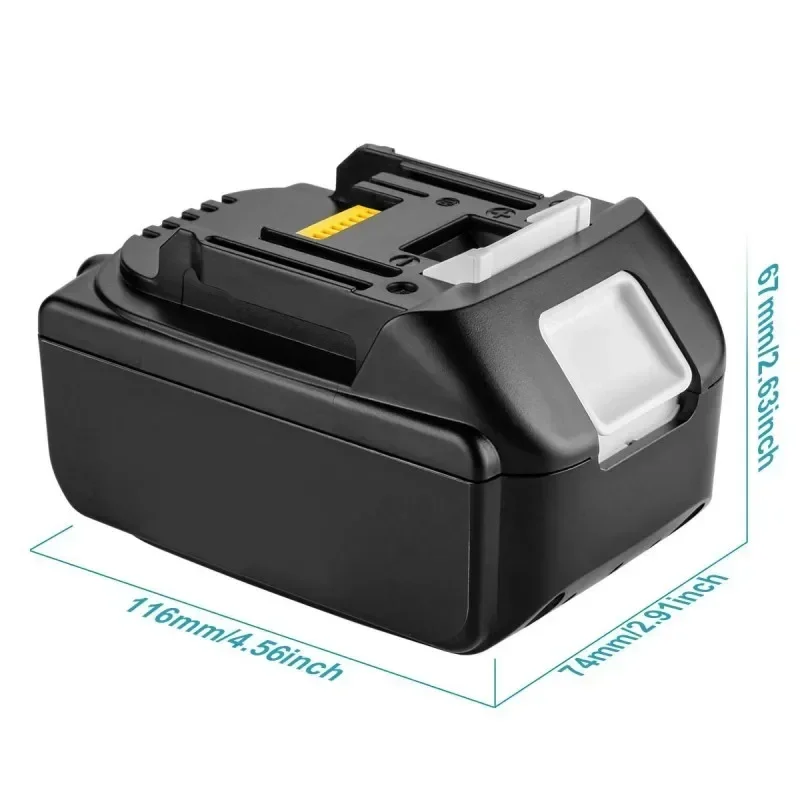 100% Brand New.Suitable For Makita18V 6000mAh Rechargeable Power Tool Battery With LED Lithium-Ion Replacement LXTBL1860B BL1860