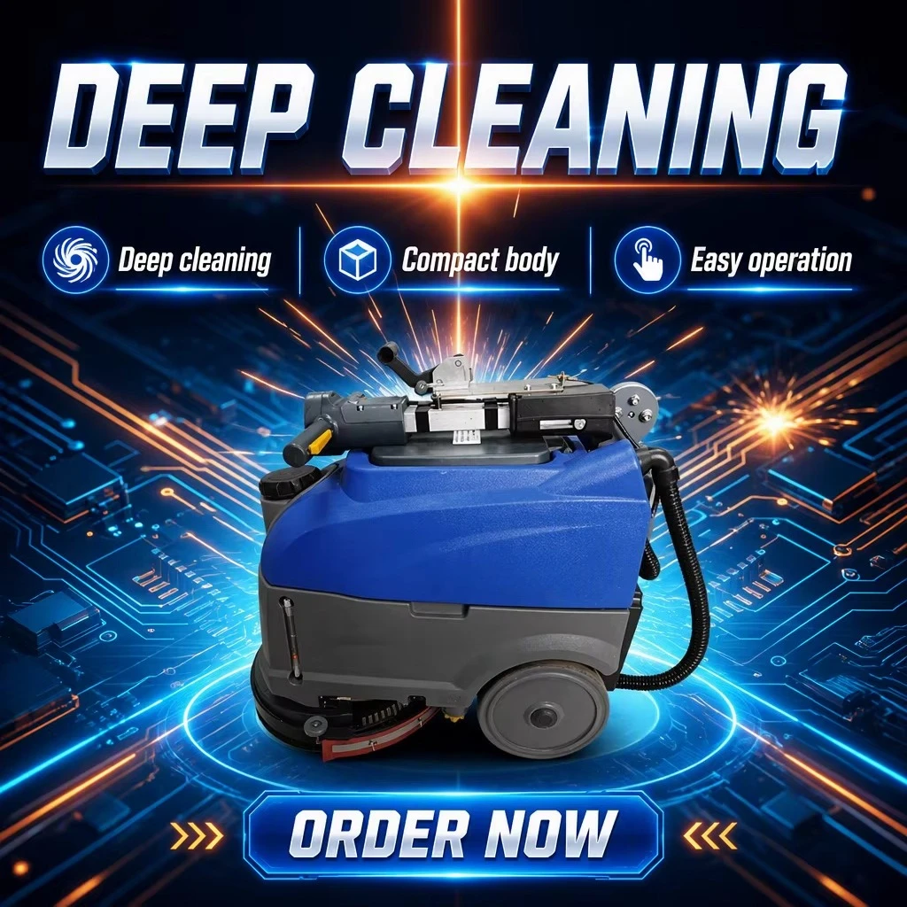 เครื่องขัดพื้นแบบใช้แบตเตอรี่  - Floor Scrubber Machine Walk Behind บทวิจารณ์และราคา