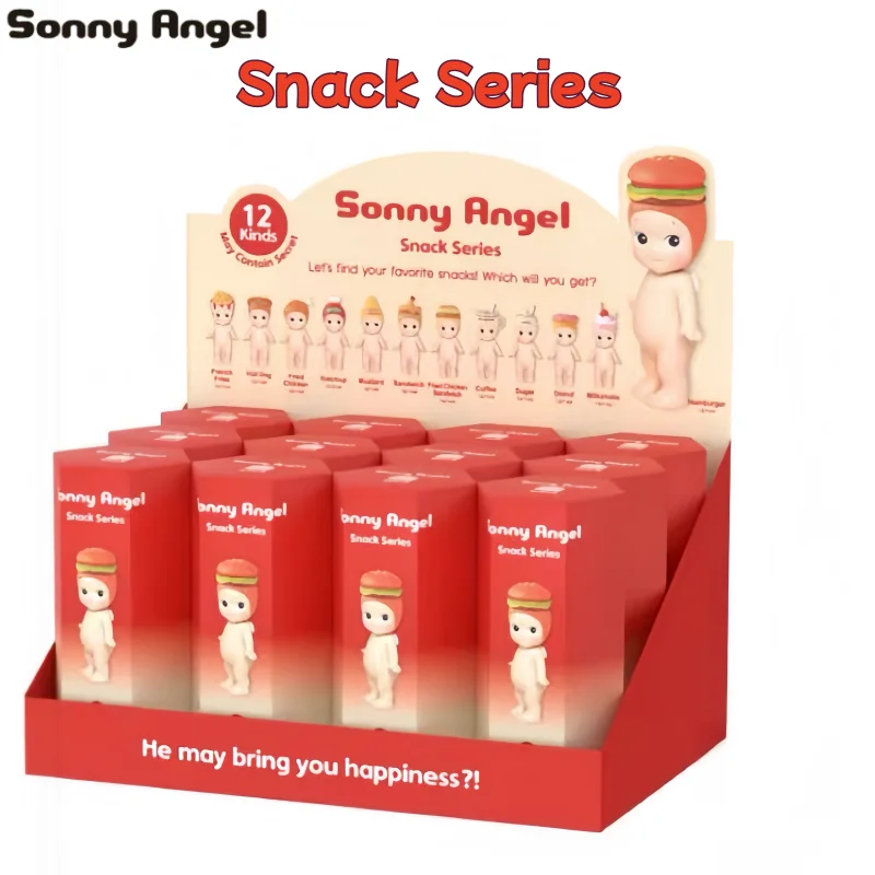 

Новинка, хит продаж, оригинальная серия Sonny Angel Snack, слепая коробка, мини-фигурки, экшн-игрушки, украшения, куклы, фанаты, подарки на день рождения для детей