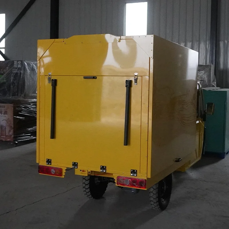 آلة بيع النبيذ المتنقلة دراجة ثلاثية العجلات التبريد في الهواء الطلق كشك الوجبات الجاهزة #4