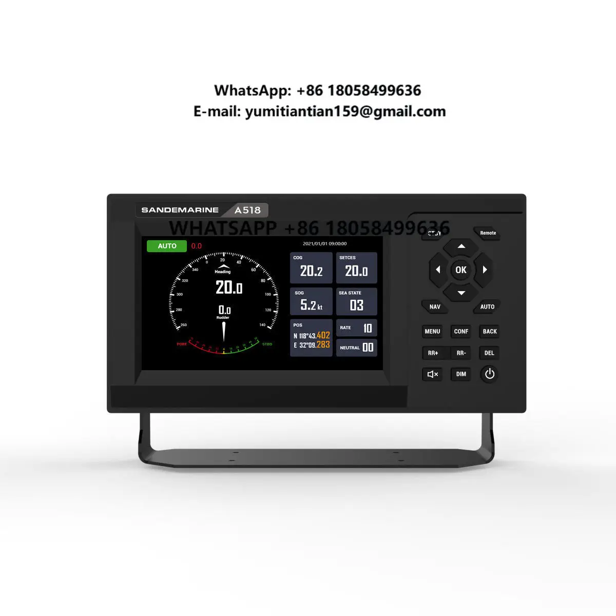 Boat Autopilot Follow-Up Steering System A518 Gps Marine Automatic Navigation System